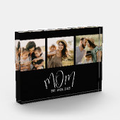 Mom Established Modern Bold Script Black 3 Photo Fotoblokken (Links)