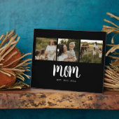 Mom Established Modern Bold Script Black 3 Photo Fotoplaat (Zijkant)