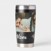 Mom Established Modern Bold Script Black 3 Photo Geïsoleerde Drinkbeker (Voorkant)