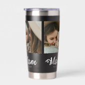Mom Established Modern Bold Script Black 3 Photo Geïsoleerde Drinkbeker (Rechts)