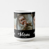 Mom Established Modern Bold Script Black 3 Photo Koffiemok (Center)