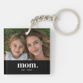Mom Established Modern Minimal Photo Sleutelhanger (Achterkant)