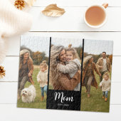 Mom Established Modern Script 3 Photo Black Legpuzzel