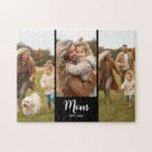 Mom Established Modern Script 3 Photo Black Legpuzzel (Horizontaal)