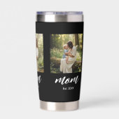 Mom Established Modern Script 3 Photo Geïsoleerde Drinkbeker (Achterkant)