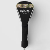 Mom Established Modern Script 3 Photo Golfheadcover (Voorkant)