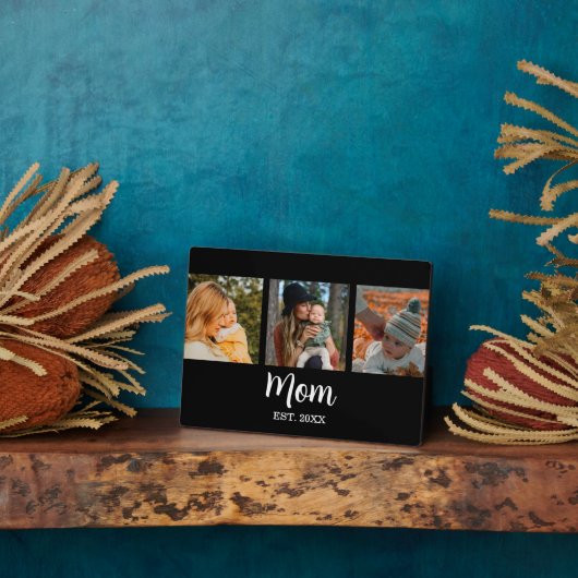 Mom Established Modern Script Black 3 Photo Fotoplaat (Zijkant)