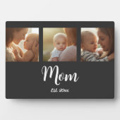 Mom Established Modern Script Black 3 Photo Fotoplaat (voorkant)
