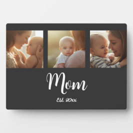 Mom Established Modern Script Black 3 Photo Fotoplaat