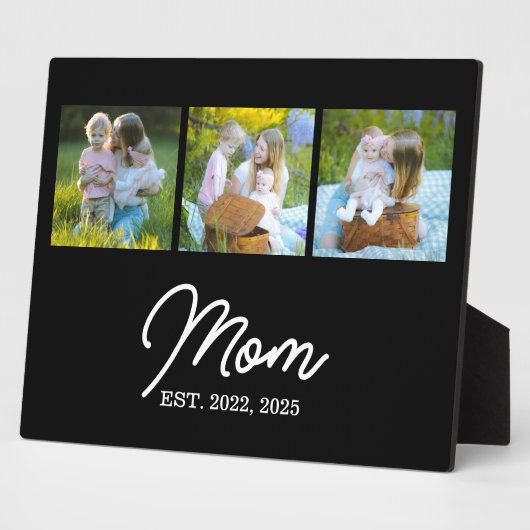 Mom Established Modern Script Black 3 Photo Fotoplaat (Zijkant)