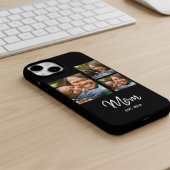 Mom Established Modern Script Black 3 Photo iPhone Hoesje