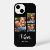 Mom Established Modern Script Black 3 Photo iPhone Hoesje (Achterkant)
