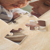 Mom Established Modern Script Black 3 Photo Jigsaw Legpuzzel (Zijkant)