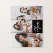 Mom Established Modern Script Black 3 Photo Legpuzzel (Verticaal)