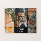 Mom Established Modern Script Black 3 Photo Legpuzzel (Horizontaal)