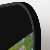 Mom Established Modern Script Black 3 Photo Pickleball Paddle (Links Detail)