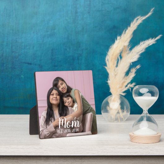 Mom Established Modern Script Photo Fotoplaat (Insitu)