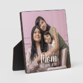 Mom Established Modern Script Photo Fotoplaat (Voorkant)