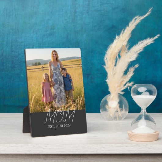 Mom Established Modern Script Photo  Fotoplaat (Zijkant)