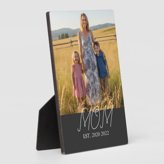 Mom Established Modern Script Photo  Fotoplaat (Zijkant)