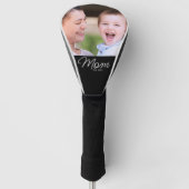 Mom Established Modern Script Photo Golfheadcover (Voorkant)