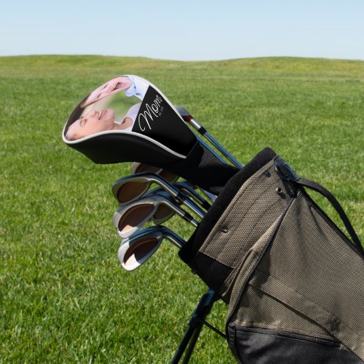 Mom Established Modern Script Photo Golfheadcover (Insitu)