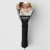 Mom Established Modern Script Photo Golfheadcover (Voorkant)