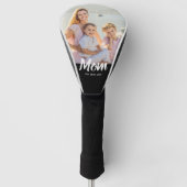Mom Established Modern Script Photo Golfheadcover (Voorkant)