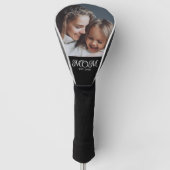 Mom Established Modern Script Photo Golfheadcover (Voorkant)