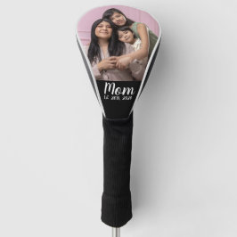 Mom Established Modern Script Photo Golfheadcover