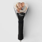 Mom Established Modern Script Photo Golfheadcover (Voorkant)