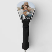 Mom Established Modern Script Photo Golfheadcover (Voorkant)