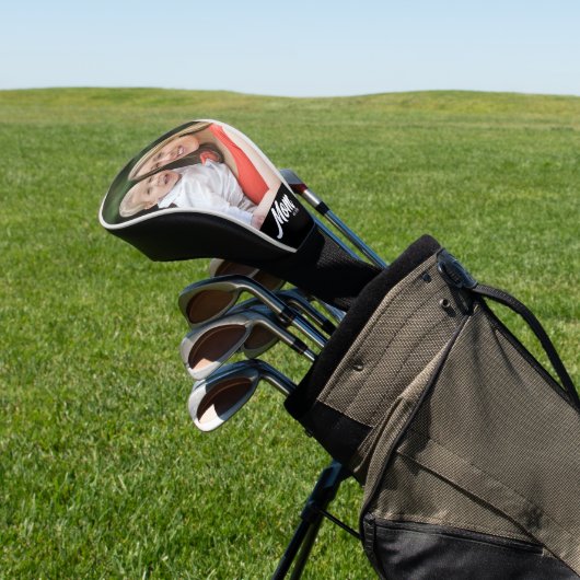 Mom Established Modern Script Photo Golfheadcover (Insitu)