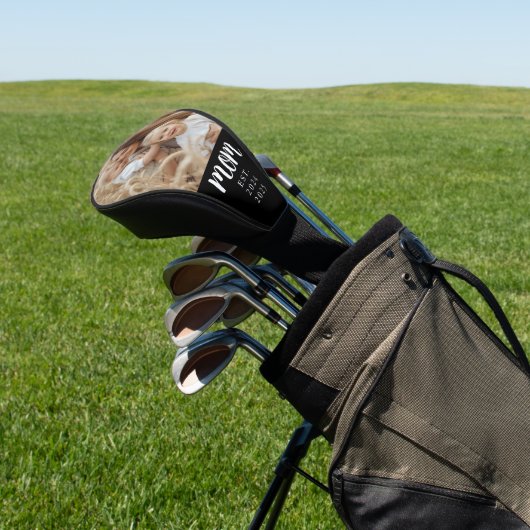 Mom Established Modern Script Photo Golfheadcover (Insitu)