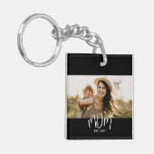 Mom Established Modern Script Photo Sleutelhanger (Voorkant Links)