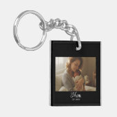 Mom Established Modern Script Photo Sleutelhanger (Voorkant Links)