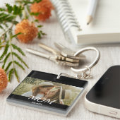 Mom Established Modern Script Photo  Sleutelhanger (Voorkant Rechts)