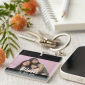 Mom Established Modern Script Photo Sleutelhanger (Voorkant Rechts)