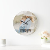 Mom Established Modern White Script Photo  Grote Klok (Huis)