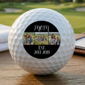 Mom Established ModernBold Script Black 3 Photo Golfballen