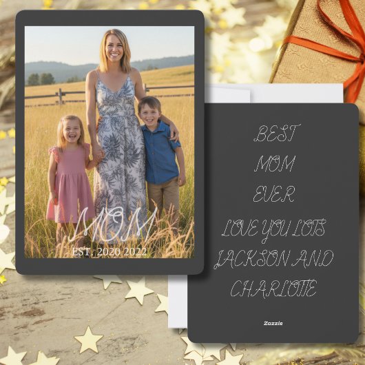 Mom Established Mother s Day Photo  Feestdagenkaart