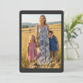 Mom Established Mother s Day Photo  Feestdagenkaart (Staand voorkant)