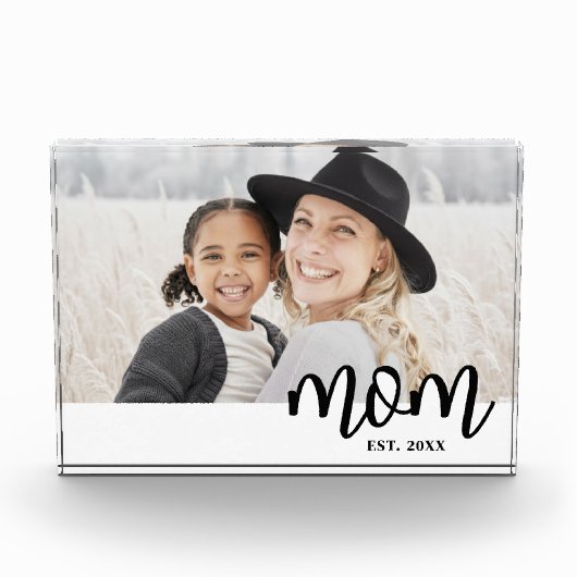 Mom Established Mother's Day Gift Fotoblokken (Voorkant)