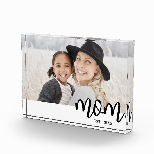 Mom Established Mother's Day Gift Fotoblokken (Rechts)