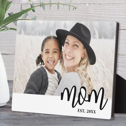 Mom Established Mother's Day Gift Photo Fotoplaat