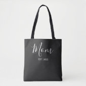 Mom Established New Mom Black Gift Tote Bag (Voorkant)
