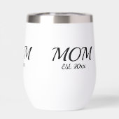 Mom Established New Mom Gift  (Achterkant)