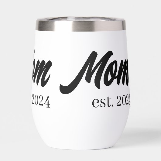 Mom Established New Mom Gift (Achterkant)