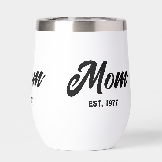 Mom Established New Mom Gift (Achterkant)