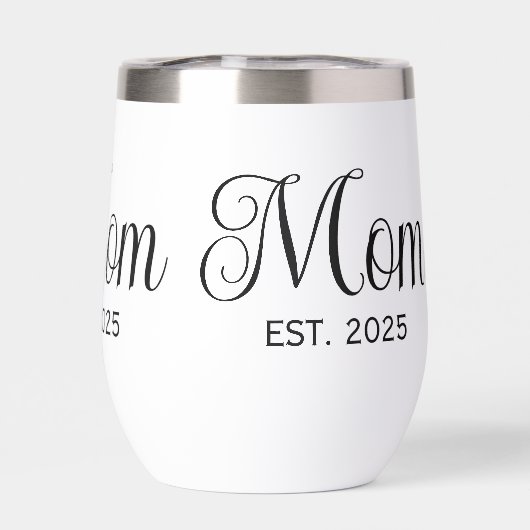 Mom Established New Mom Gift (Achterkant)